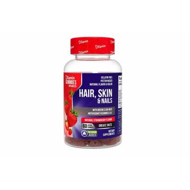 Ditamin Skin Hair Nails Gummies For Adults 60s