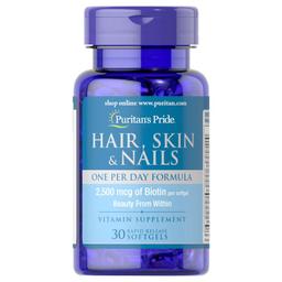 Puritan's Pride Hair Skin & Nails Tablet 30s